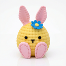 Coelhinho de Páscoa Estilo Tricô - Decoração Encantadora para Presentes e Cestas