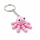 🔥🐙 Polvo Articulável Antiestresse – Chaveiro Fidget Fofo e Relaxante (Compacto)
